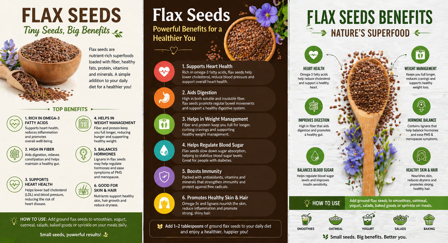 Flax seeds in a bowl highlighting their rich brown texture and nutritional benefits