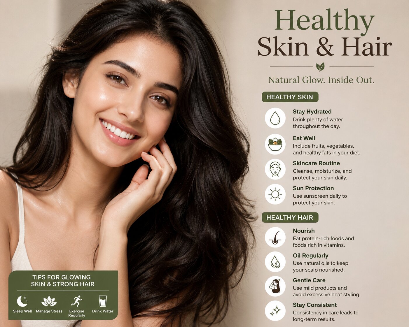 Healthy skin & hair